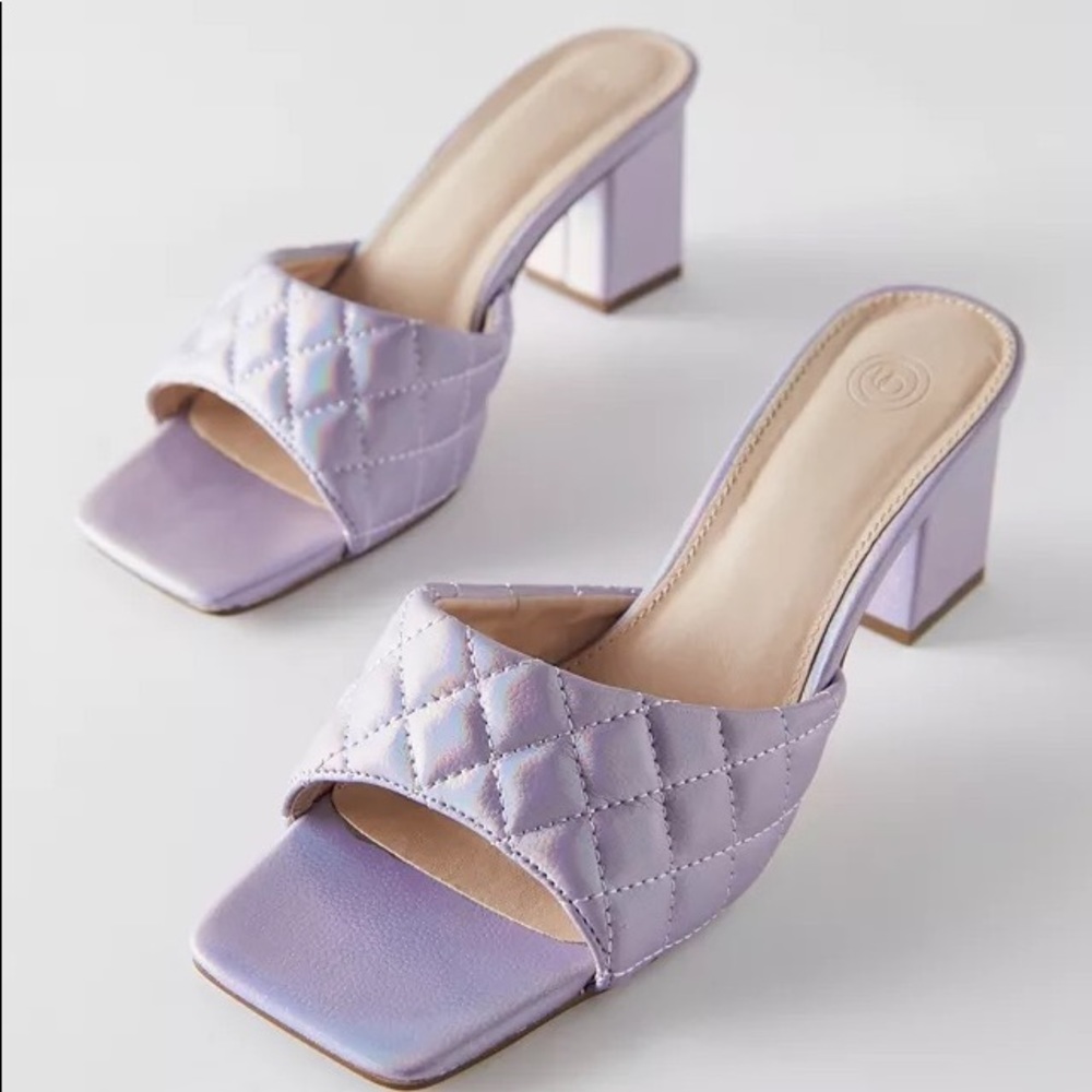 Urban Outfitters Callie Quilted Mule in Purple